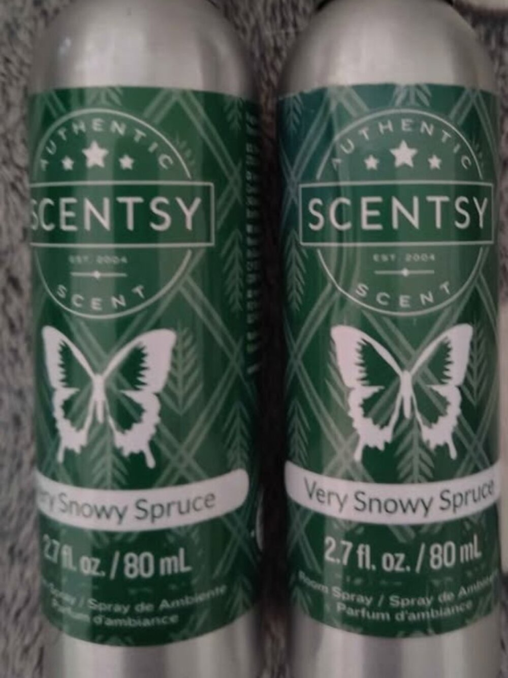 Scentsy 2pc Very Snowy Spruce Room Spray